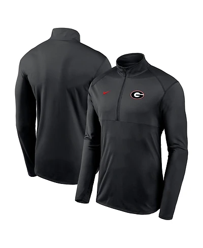 Nike Men's Black Georgia Bulldogs Primary Logo Element Half-Zip Pullover Sweatshirt