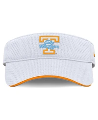Nike Men's and Women's White Tennessee Volunteers 2025 Dugout Softball Ace Performance Adjustable Visor Hat