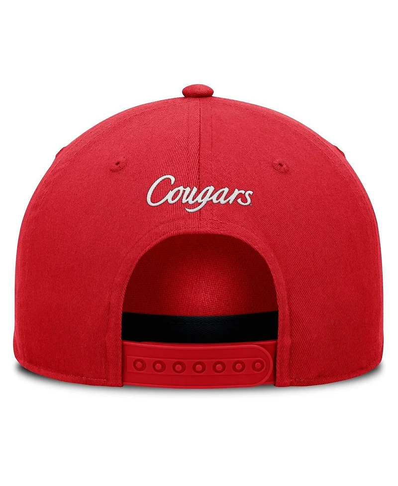 Fanatics Men's Red Houston Cougars Foul Ball Rope Adjustable Hat