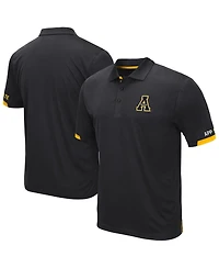 Colosseum Men's Black Appalachian State Mountaineers Santry Polo Shirt