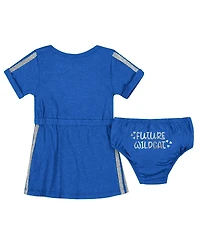 Colosseum Baby Boys and Girls Royal Kentucky Wildcats Xur Dress Bloomer Set