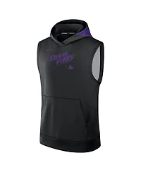 Nike Men's Black Tampa Bay Rays Authentic Collection Performance Sleeveless Pullover Hoodie
