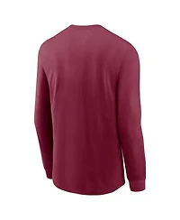 Nike Men's Garnet Florida State Seminoles Essential Baseball Arch Long Sleeve T-Shirt