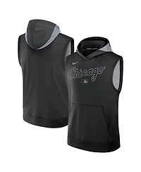 Nike Men's Black Chicago White Sox Authentic Collection Performance Sleeveless Pullover Hoodie