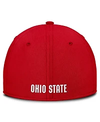 Nike Men's Scarlet Ohio State Buckeyes 2025 Dugout Coaches Rise Swoosh Performance Flex Hat