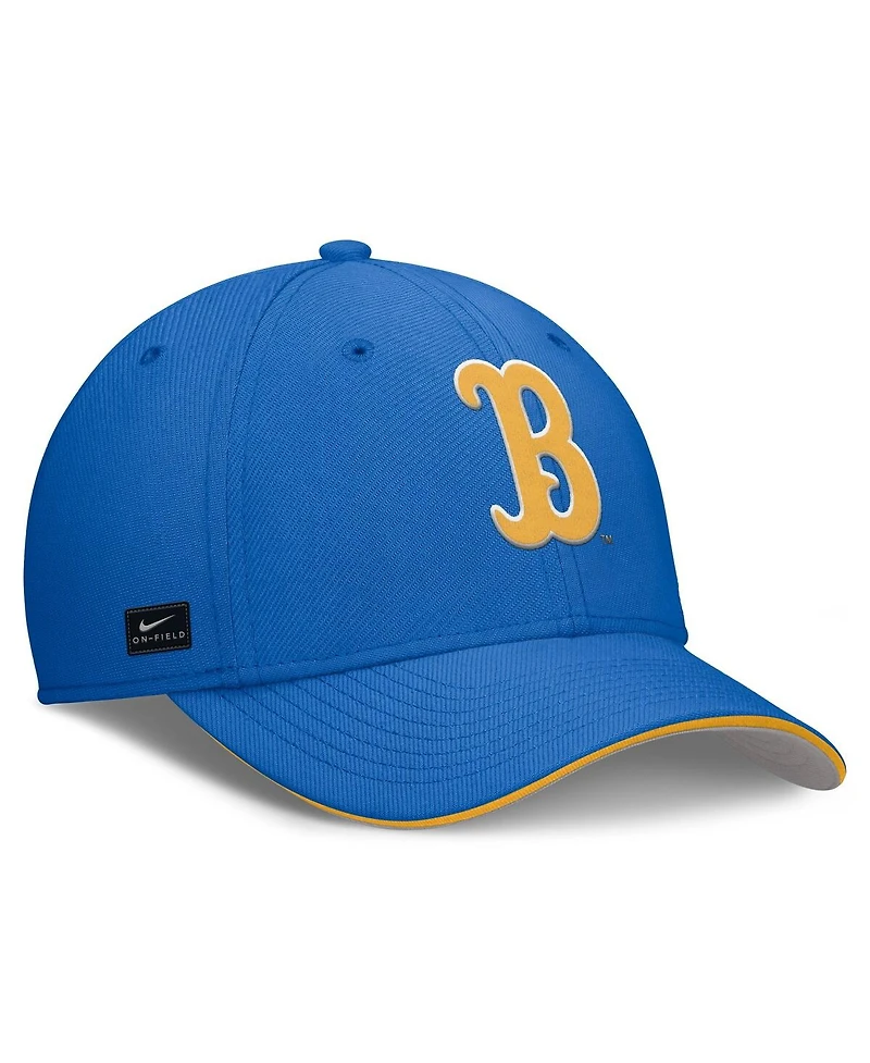 Nike Men's Blue Ucla Bruins 2025 Dugout Coaches Rise Swoosh Performance Flex Hat