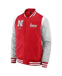 Fanatics Men's Scarlet Nebraska Huskers Elements Elite Full-Snap Jacket