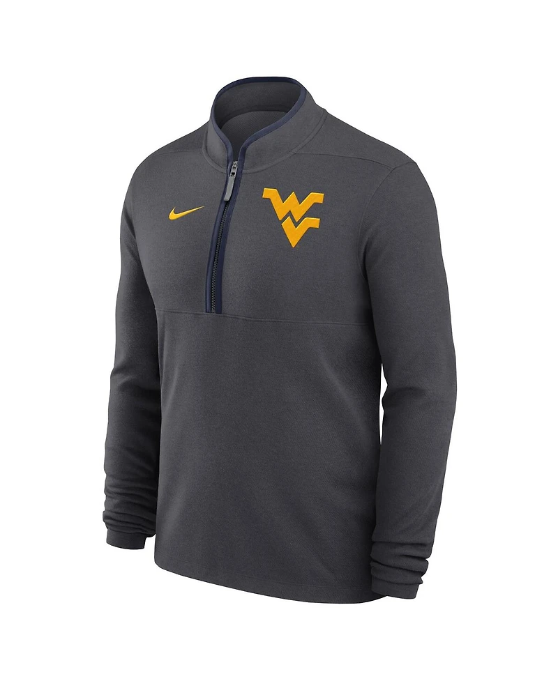 Nike Men's Anthracite West Virginia Mountaineers Victory Performance Half-Zip Sweatshirt