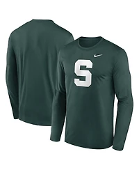 Nike Men's Green Michigan State Spartans Prime TimeAlternate Logo Legend Long Sleeve T-Shirt