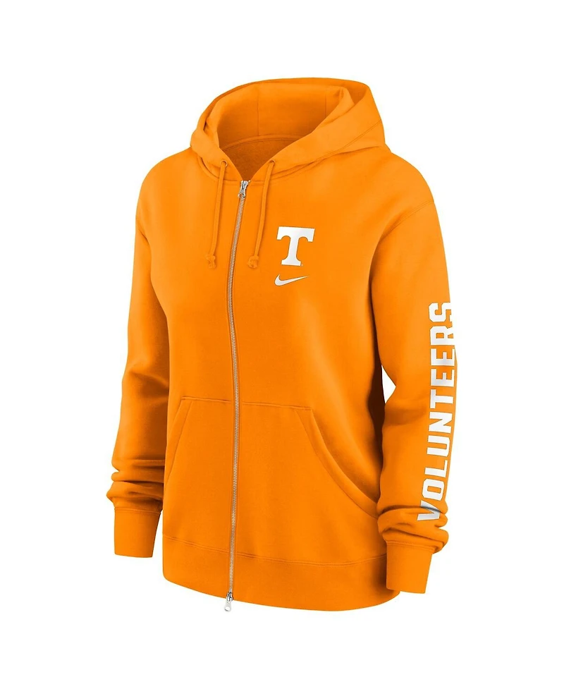 Nike Women's Tennessee Orange Volunteers Oversize Lockup Phoenix Full-Zip Hoodie Jacket