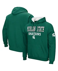 Colosseum Men's Green Michigan State Spartans Sunrise Pullover Hoodie