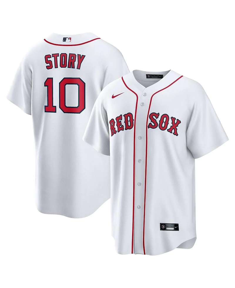 Nike Men's Trevor Story White Boston Red Sox Home Replica Jersey