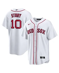 Nike Men's Trevor Story White Boston Red Sox Home Replica Jersey
