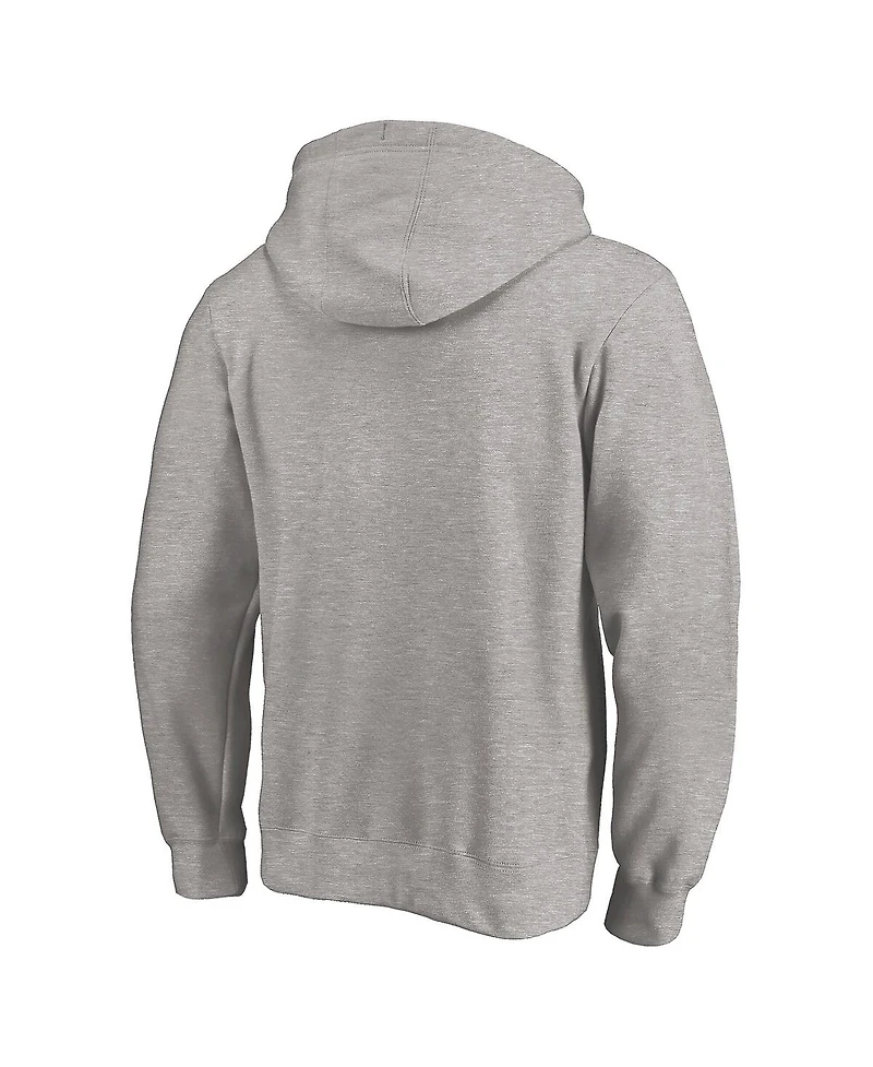 Fanatics Men's Heather Gray Minnesota Golden Gophers Primary Logo Pullover Hoodie