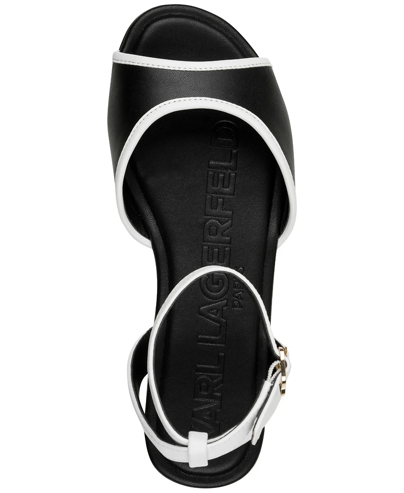 Karl Lagerfeld Paris Cabria Ankle-Strap Flats