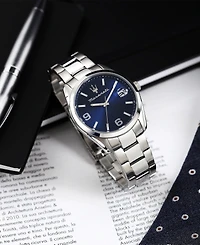 Maserati Men's Date Stainless Steel Metal Band Watch, 43mm