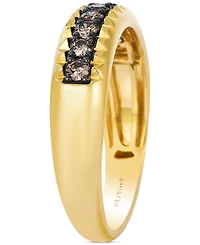 Le Vian Chocolatier Men's Chocolate Diamond Band (1/2 ct. t.w.) in 14k Gold