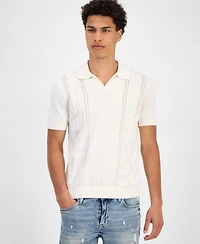 Guess Men's Relaxed-Fit Bryant Pointelle Shirt