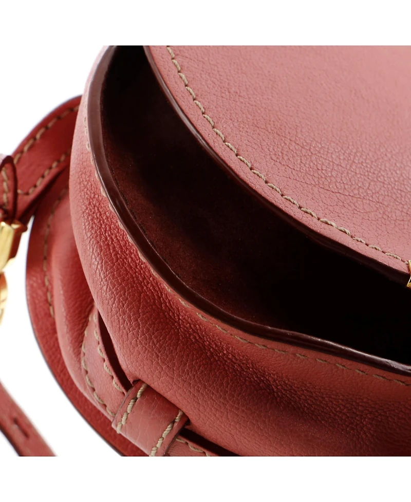 Pre-Owned Chloe Small Marcie Nude Crossbody Bag Leather