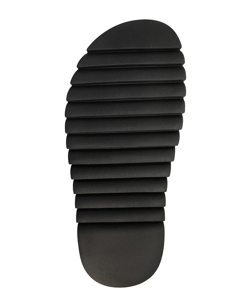 Karl Lagerfeld Paris Men's Tumbled Leather Criss Cross Sandal
