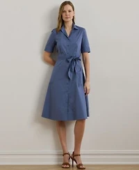 Lauren Ralph Lauren Cotton Shirtdress 0 14p