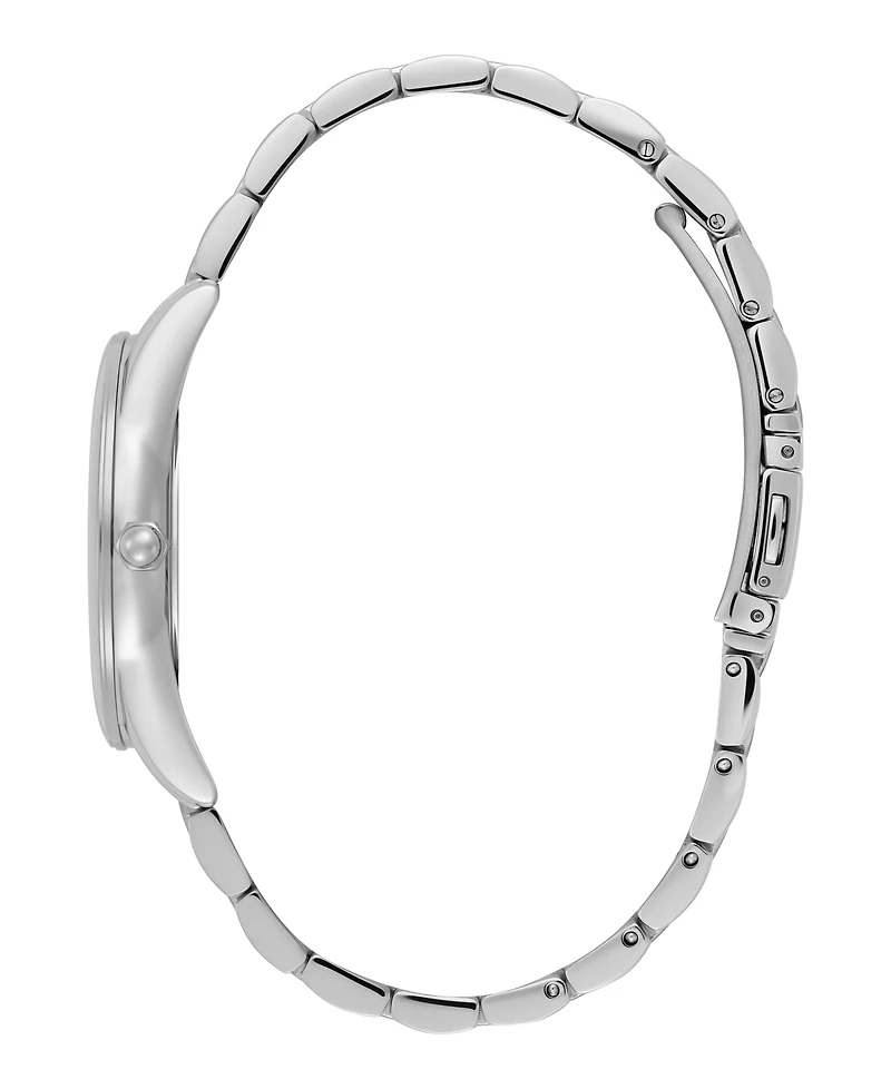 Olivia Burton Women's Glowful Silver Tone Stainless Steel Bracelet Watch