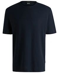 Boss by Hugo Men's Cotton Linen Regular-Fit T-Shirt