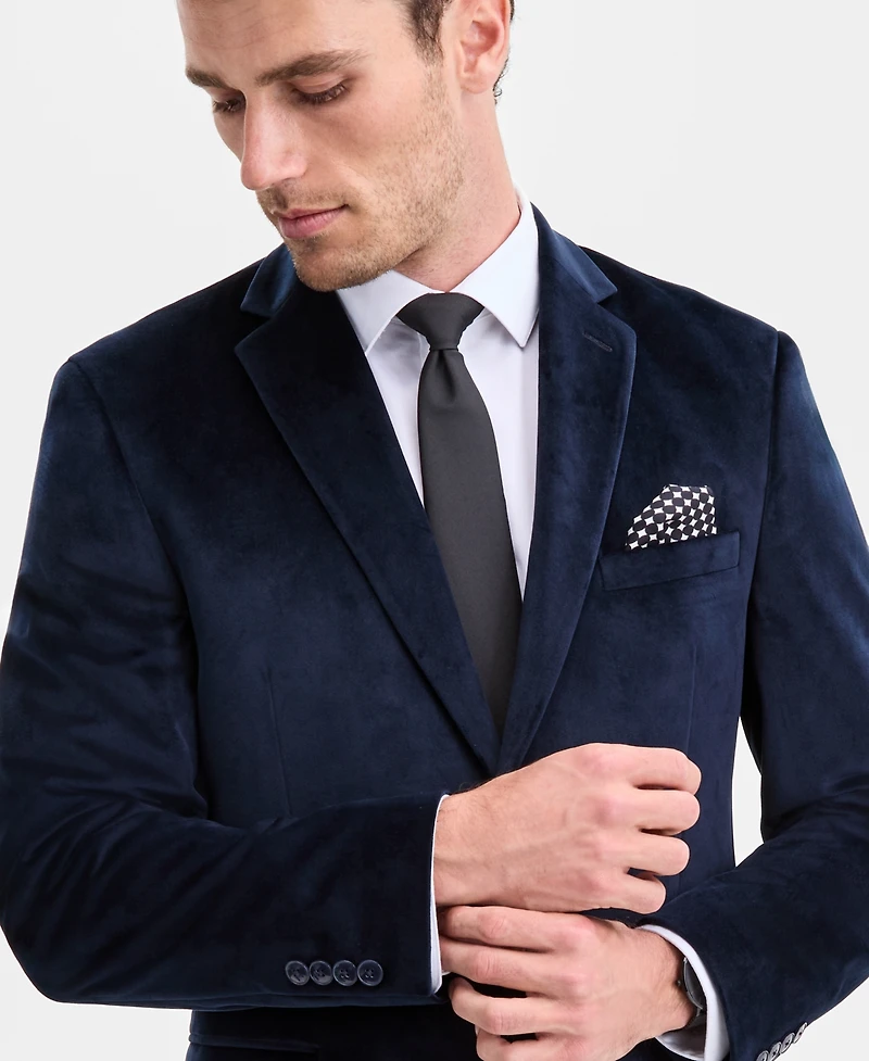 Bar Iii Men's Slim-Fit Velvet Sport Coat, Exclusively at Macy's
