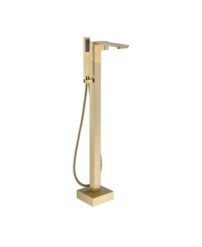 Modern Freestanding Bathtub Faucet with Hand Shower - Anti-Scald, Durable, and Easy to Install