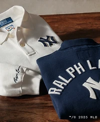 Polo Ralph Lauren Women's Ny Yankees Fleece Long-Sleeve Polo