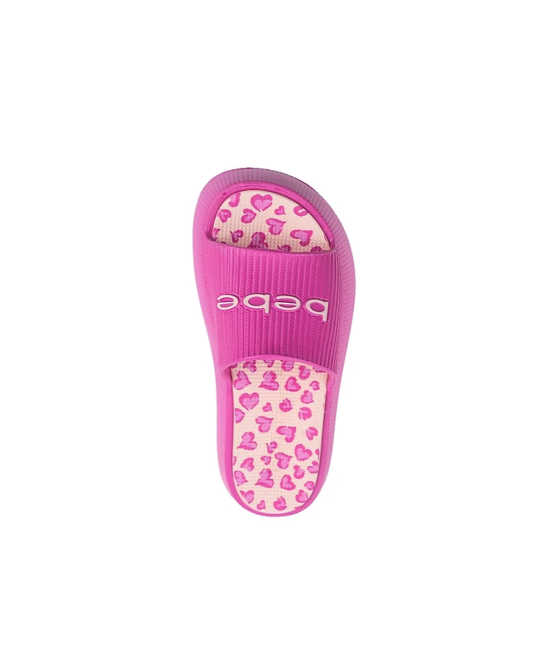 Bebe Little and Big Girls Trendy Comfortable Summer Platform Slides