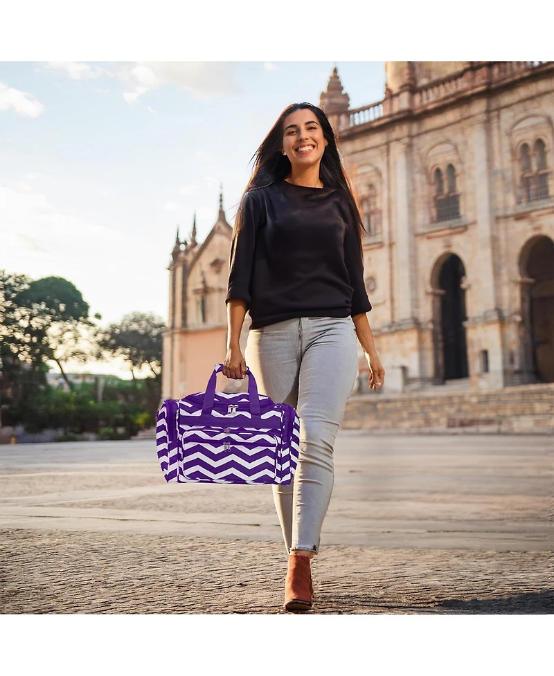 World Traveler Chevron 16-Inch Gym Bag Duffle