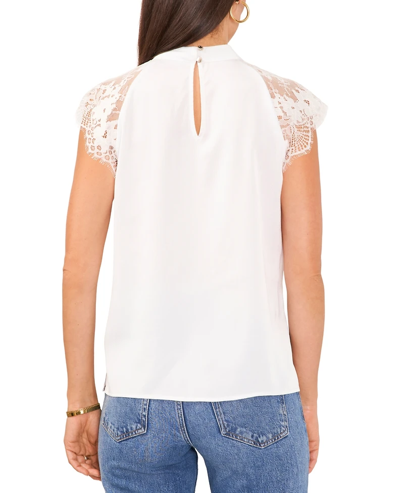Vince Camuto Women's Lace-Sleeve Top
