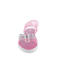 Bebe Little Girls Sparkly Summer with Rhinestone and Bow Sandals