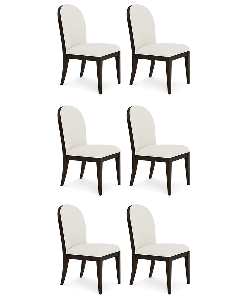 Mazen 6-Pc. Curved Side Chair Set