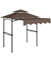 Outsunny 8' x 5' Grill Gazebo, - Gazebo