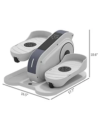 Soozier Under Desk Elliptical Machine with Remote Control, 10 Speeds