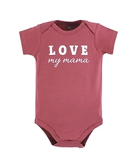 Hudson Baby Girls Essential 5-Piece Cotton Bodysuit Set