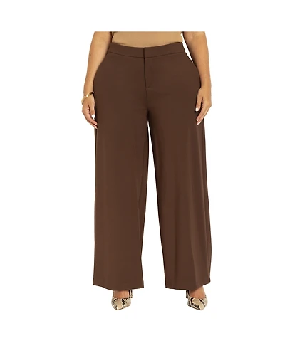 Eloquii Women's Tall The Ultimate Stretch Wide Leg Pant