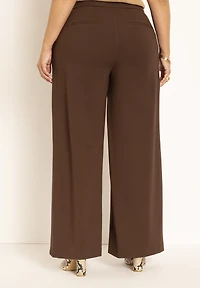 Eloquii Women's Tall The Ultimate Stretch Wide Leg Pant