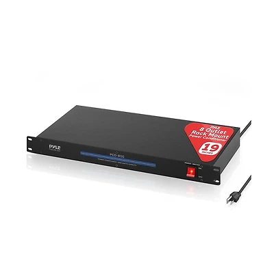 Pyle 19" Rack Mount 1800 Watt Power Conditioner with 8 Outlets