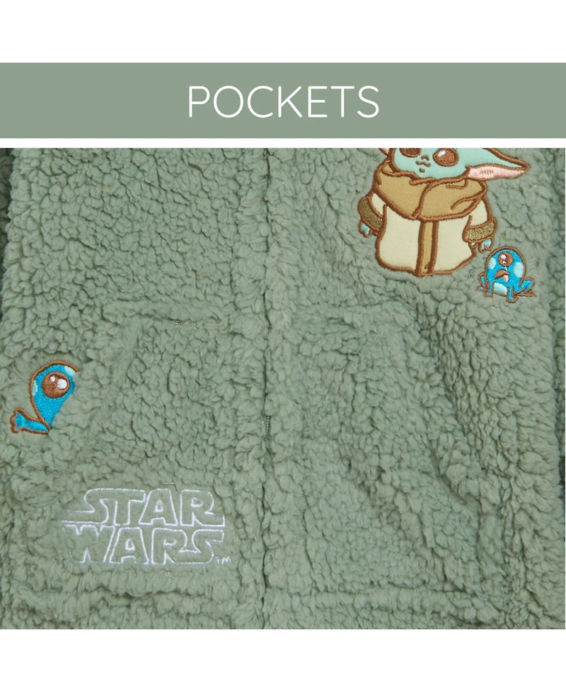 The Mandalorian Toddler Boys Star Wars Grogu Cozy Sherpa Cosplay Hoodie