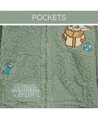 The Mandalorian Toddler Boys Star Wars Grogu Cozy Sherpa Cosplay Hoodie