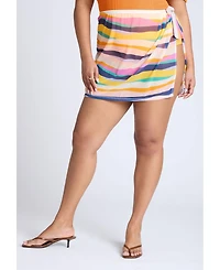 Eloquii Plus Mesh Mini Skirt Cover-Up
