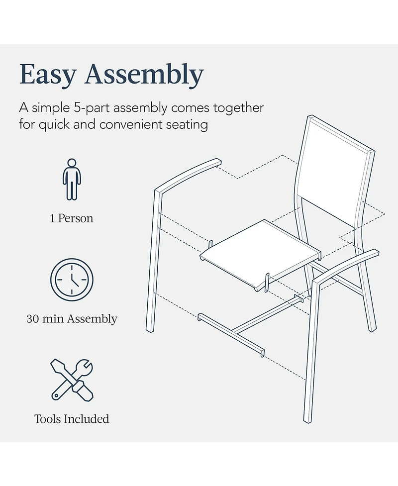Best Choice Products Outdoor Barstools Set of 2