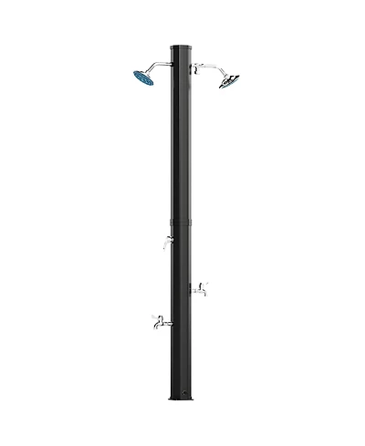 Outsunny 9.2 Gallon Slolar Heated Outdoor Shower with 2 Shower Heads