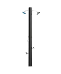 Outsunny 9.2 Gallon Slolar Heated Outdoor Shower with 2 Shower Heads
