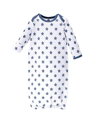Hudson Baby Boys Four-Piece Set of Interlock Gowns