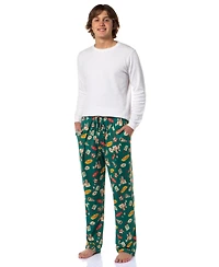 Seinfeld Men's Christmas Tossed Print Sleep Pajama Pants For Adults