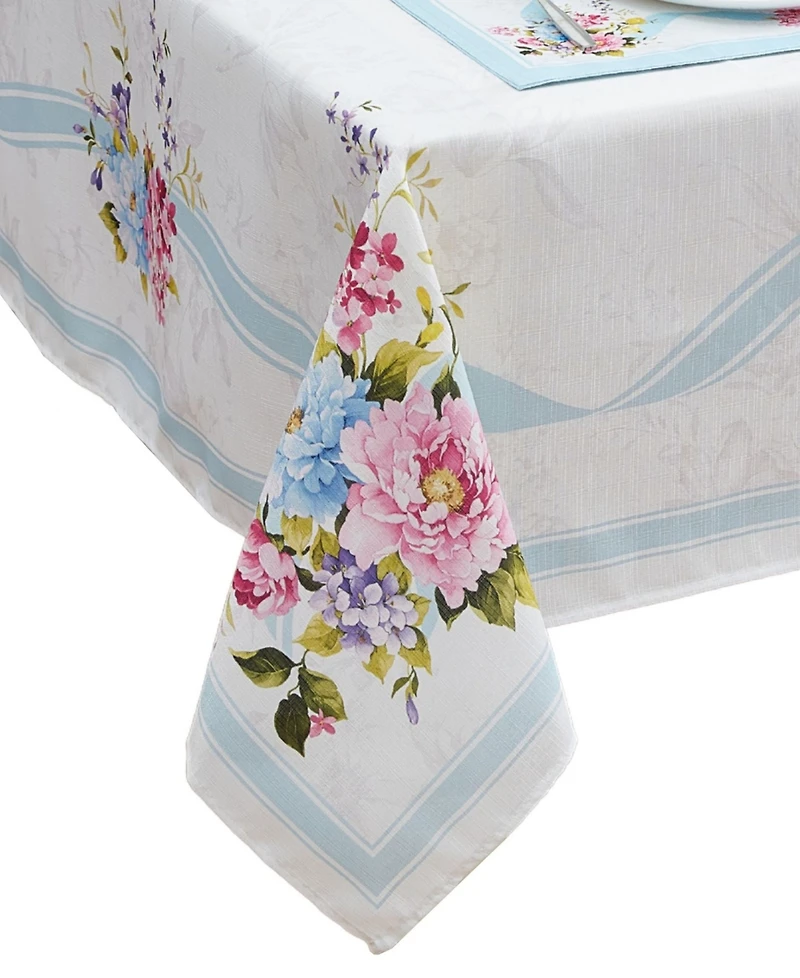 Elrene Rose Cottage Engineered Tablecloth